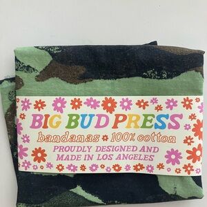 Big Bud Press Limited-Edition Green Camo Bandana 💫